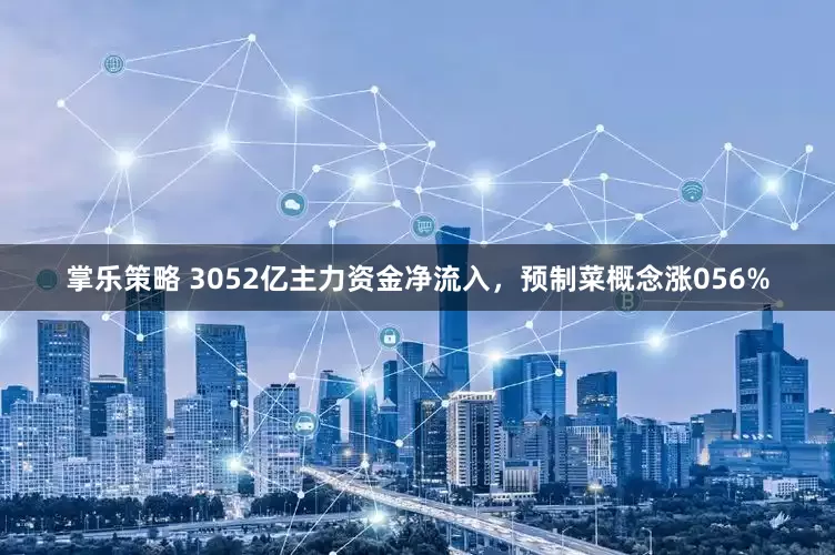 掌乐策略 3052亿主力资金净流入,预制菜概念涨056%